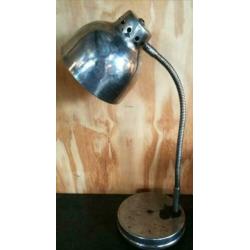 Bureaulampje, metaal, industriëel, vintage