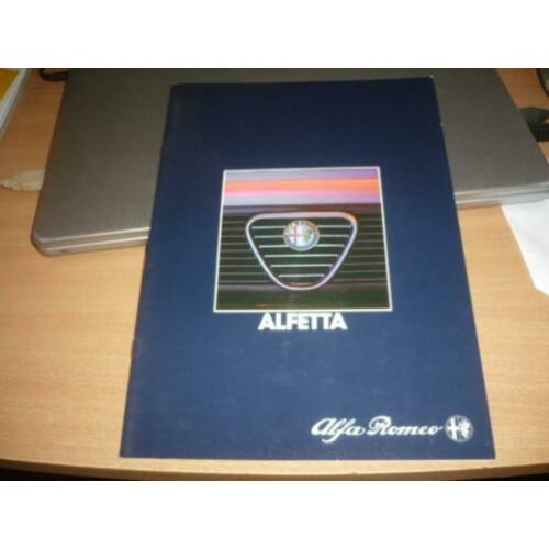 Folder Alfa Romeo ALFETTA modellen uit 2 - 1979