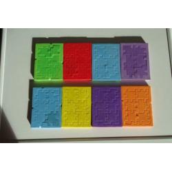8 soft-schuimplastic kubuspuzzels