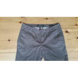 Bruine tijgerprint broek 26/30. Scotch & Soda.