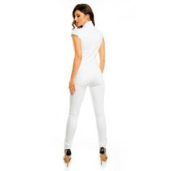 jeans denim jumpsuit wit m 38 l 40 xl 42