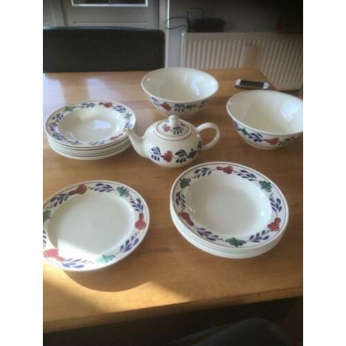 Boerenbond servies delen in mooie staat