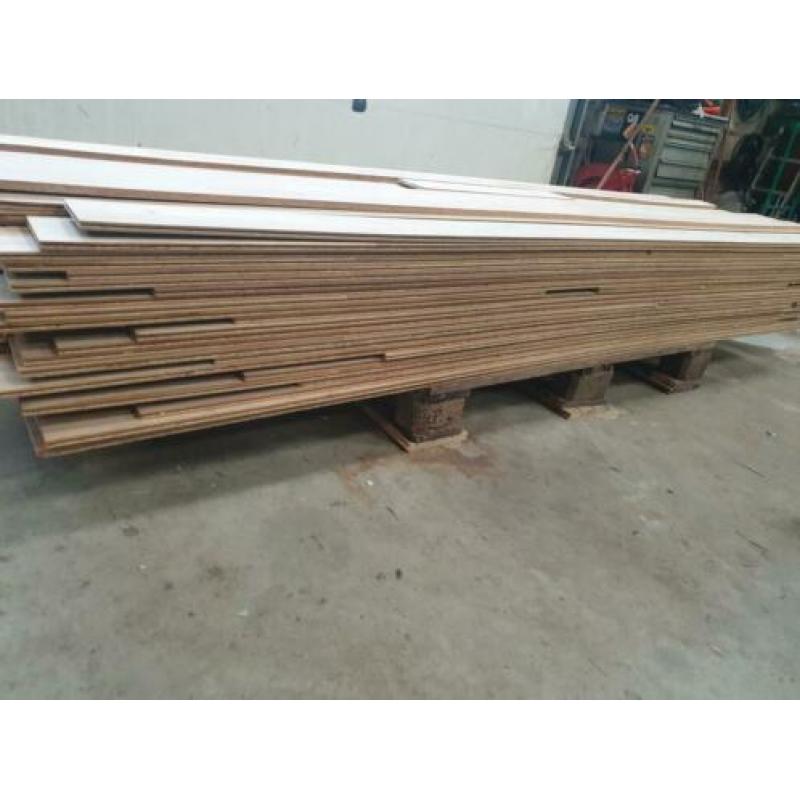 43M2 eiken houten parket vloer #GESCHUURD#