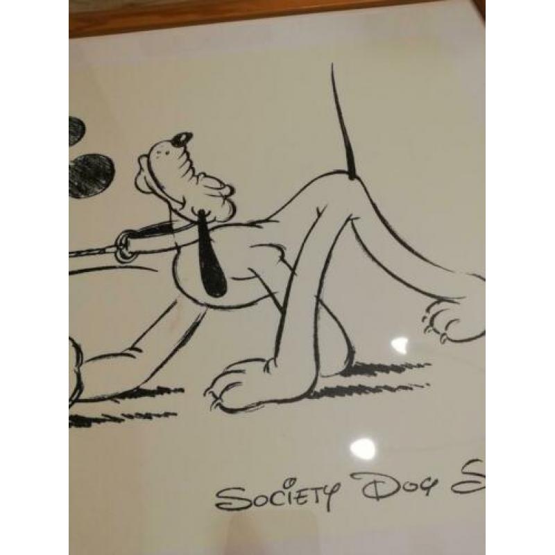 Society dog show 1939 in houten lijst-disney
