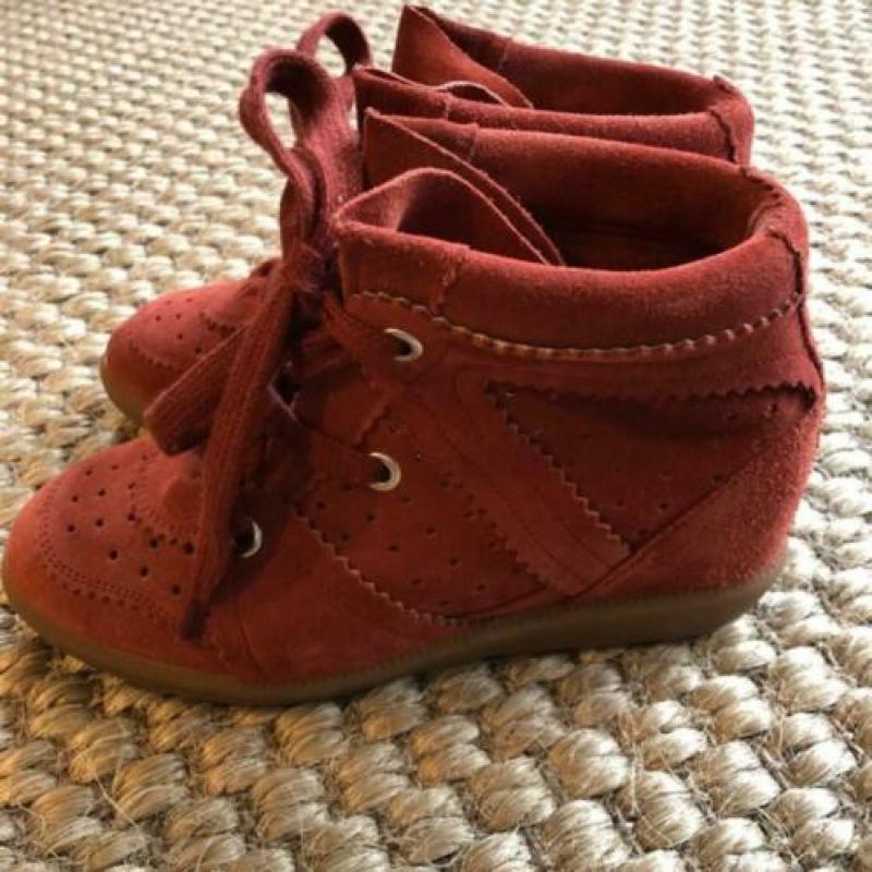 Isabel Marant etoile sneaker wedges bobby 37 suede schoenen
