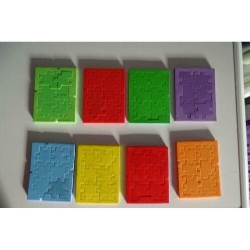 8 soft-schuimplastic kubuspuzzels