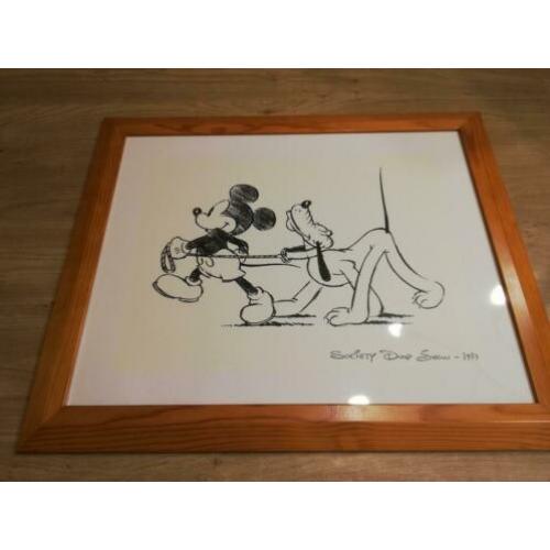 Society dog show 1939 in houten lijst-disney