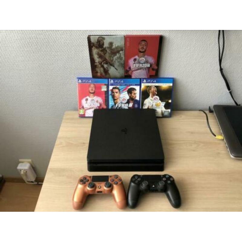 Te Koop PS4 Slim 500GB Black met Garantie + 2 Controllers