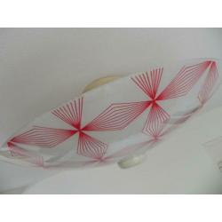 Lamp, plafondlamp, sixties plafonnière (glas)