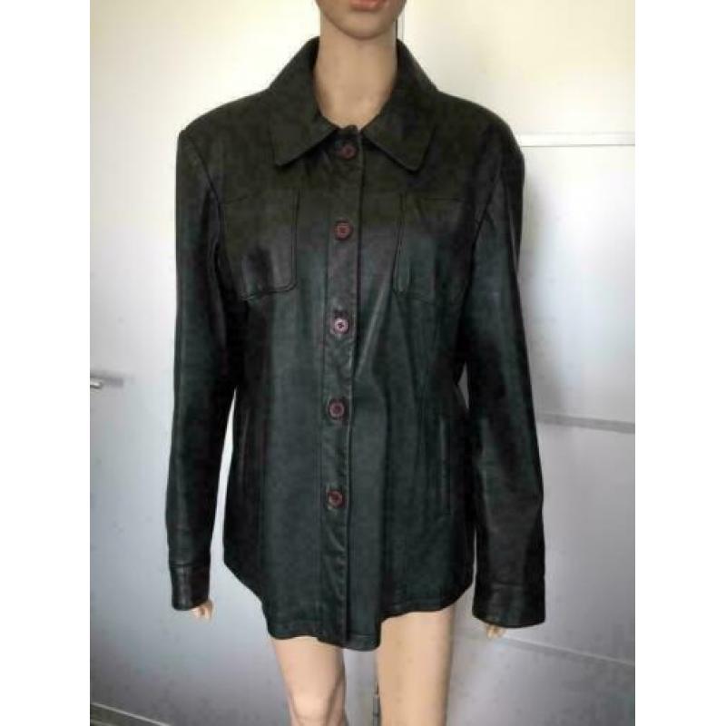 C351 ARMA maat L=42/44 leren jasje jas tussenjas blazer