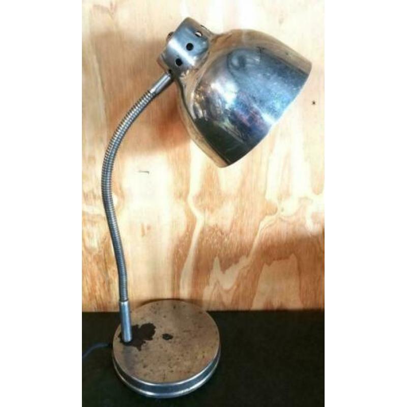 Bureaulampje, metaal, industriëel, vintage