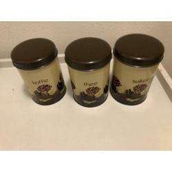Vintage Brabantia blikken ( 3 stuks) : mooie set