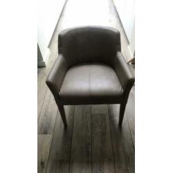 4x Eetkamerstoel Castello kleur zand kunstleer
