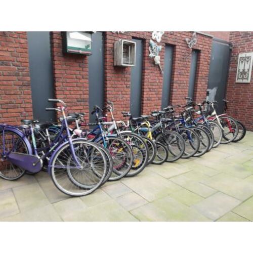 Partij kinder fietsen 15stuks prijs 100euro vast