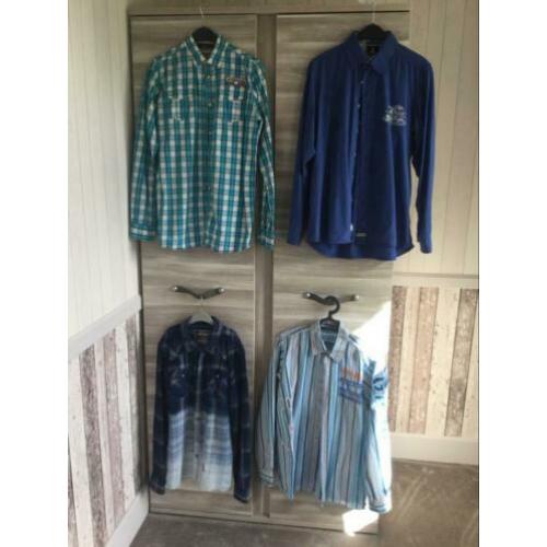 4 mooie blouses, overhemden, merkkleding, maat 176