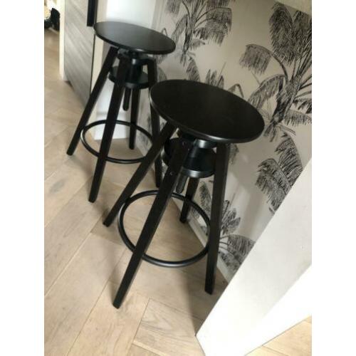 Dalfred barkruk zwart 2 stuks