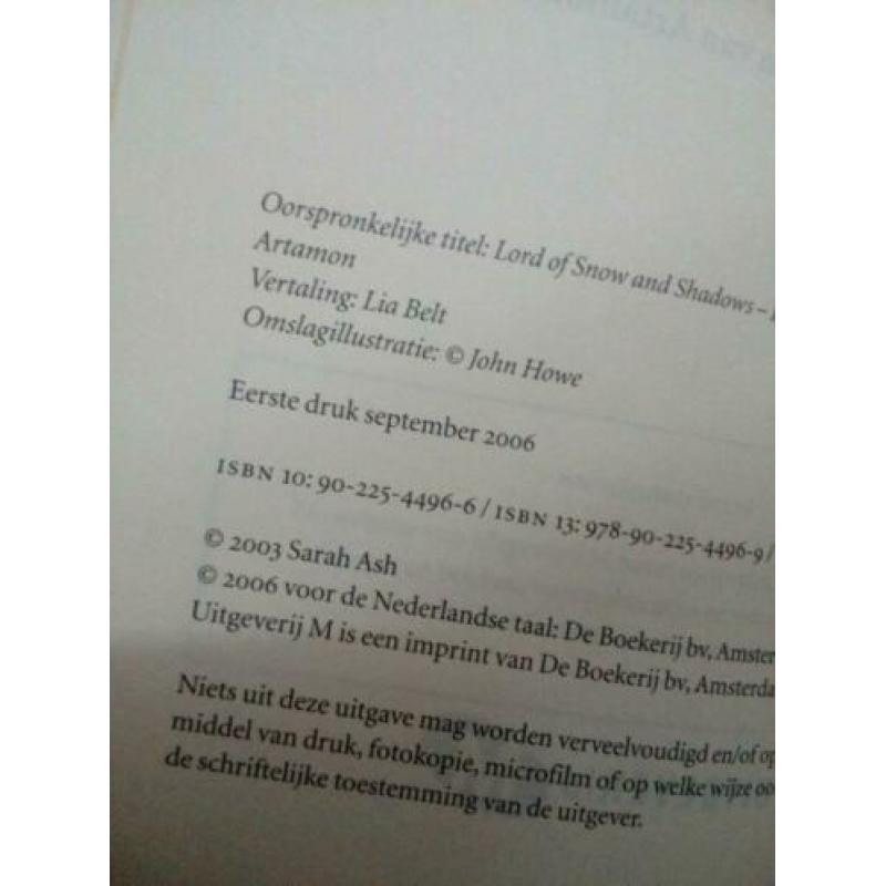 Sarah ash heer van sneeuwen schaduw. Tranen van artamon/hard