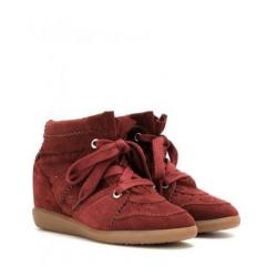 Isabel Marant etoile sneaker wedges bobby 37 suede schoenen
