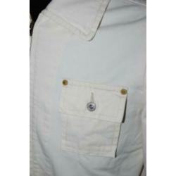 REPLAY spijker jas, jeans jack, wit, Mt. S