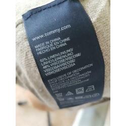 Tommy Hilfiger groene linnen trui, mt S