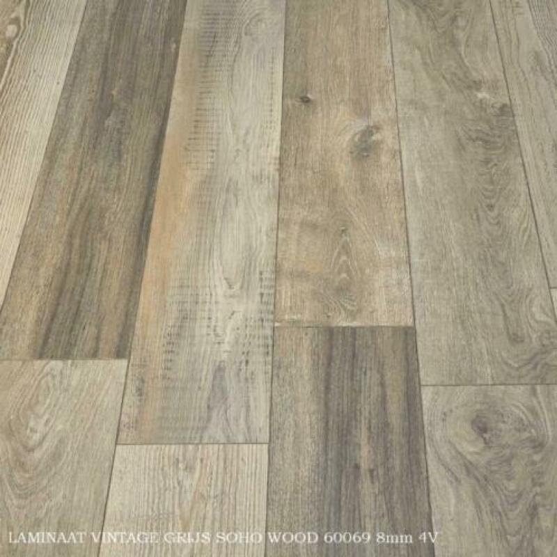 Laminaat Vintage Soho Wood 8mm dik 4V-groev €11,50p/m2