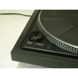 Dual 704 direct drive draaitafel met Shure element