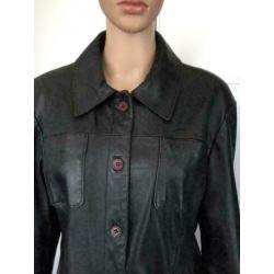 C351 ARMA maat L=42/44 leren jasje jas tussenjas blazer