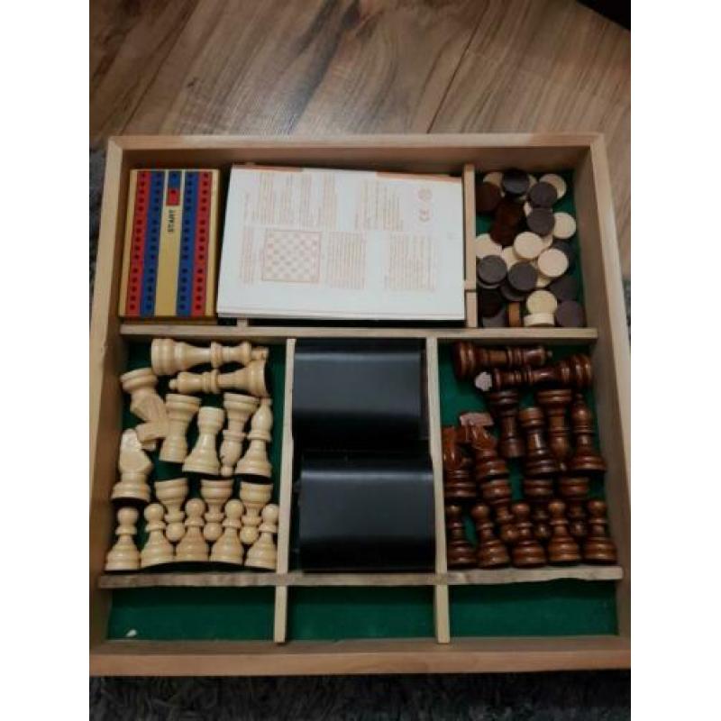 Houten schaakbord