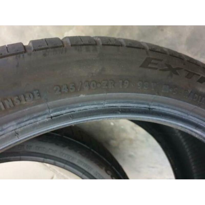 Continental 2 Stuks 245 40 ZR 19 98Y 8MM!!