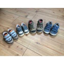 4 paar jongens schoenen, maat 21, 22, 23, 24