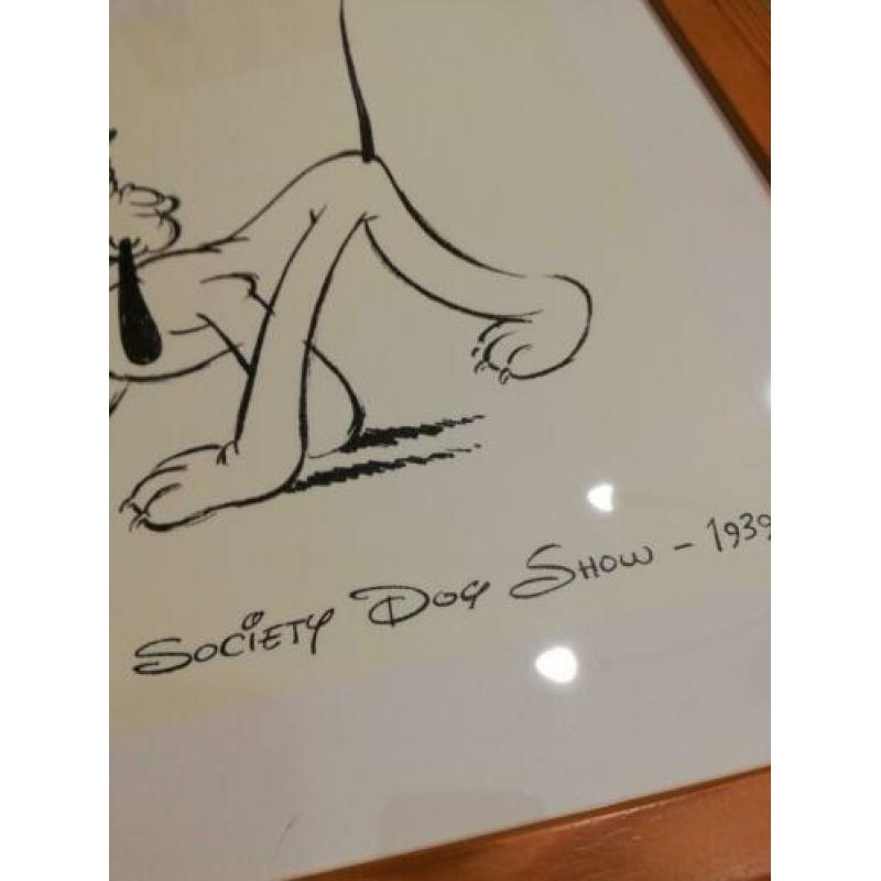 Society dog show 1939 in houten lijst-disney