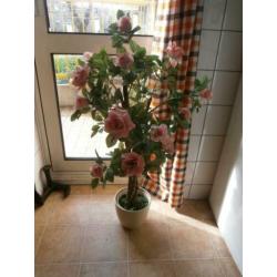 Mooie kunstplant roos groot 90 cm