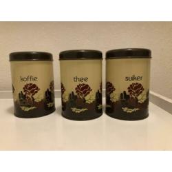 Vintage Brabantia blikken ( 3 stuks) : mooie set
