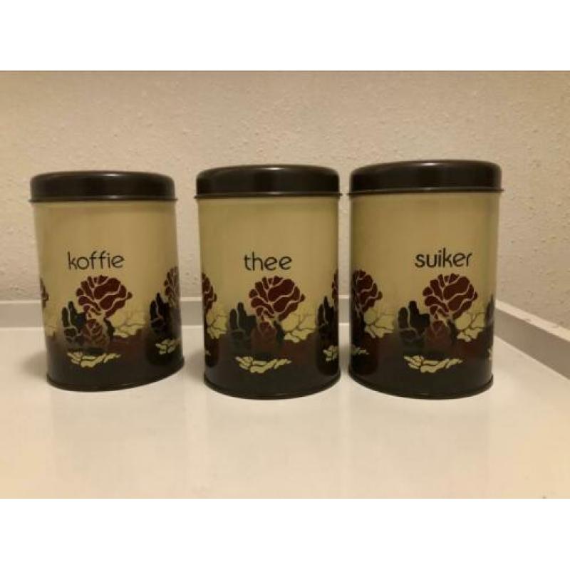 Vintage Brabantia blikken ( 3 stuks) : mooie set