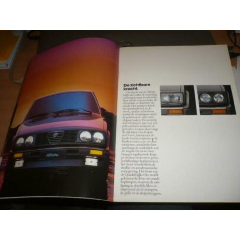 Folder Alfa Romeo ALFETTA modellen uit 2 - 1979