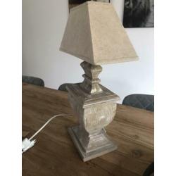 Schemerlamp houten voet