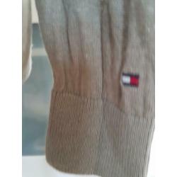 Tommy Hilfiger groene linnen trui, mt S