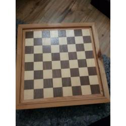 Houten schaakbord