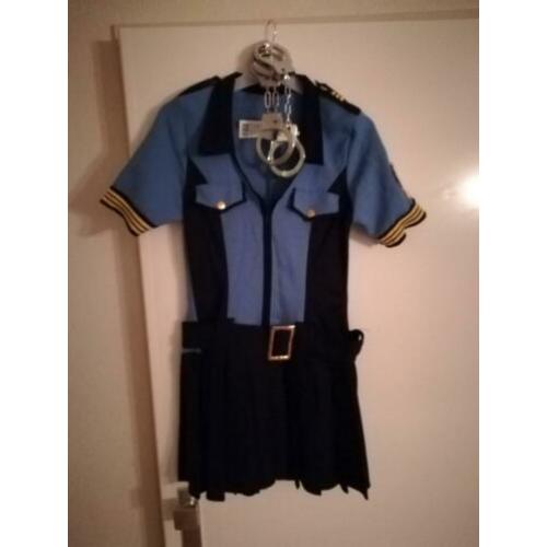Leuk politie jurkje met 2x sets handboeien maat 36