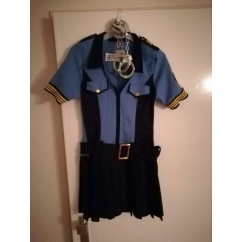 Leuk politie jurkje met 2x sets handboeien maat 36