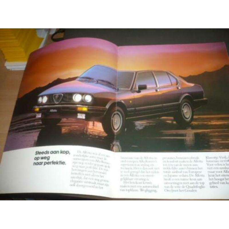 Folder Alfa Romeo ALFETTA modellen uit 2 - 1979