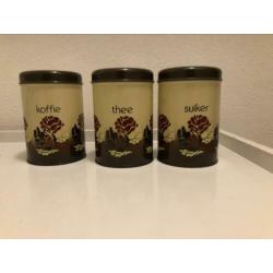 Vintage Brabantia blikken ( 3 stuks) : mooie set