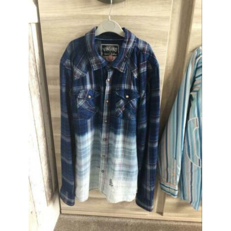 4 mooie blouses, overhemden, merkkleding, maat 176