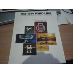 USA Folder FORD Modellen 1974