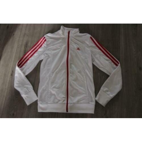 Wit vest ADIDAS, maat 164 (NE)