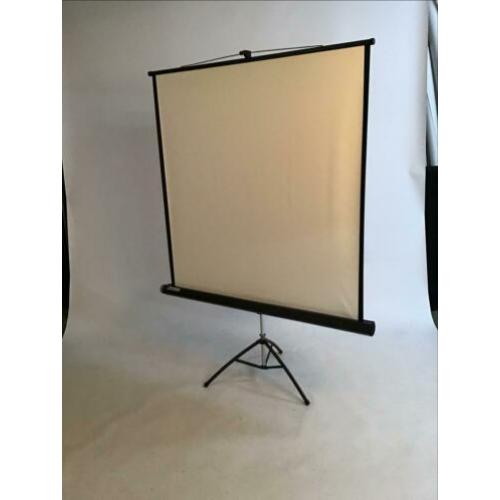 3 stuks Projecta projectie scherm, wit. Op statief
