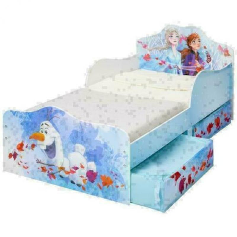 Disney Frozen2 Bed met laden - WorldsApart - Gratis Bezorgd