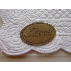 4 x witte quilted placemats, nieuw, in verpakking