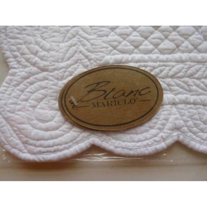 4 x witte quilted placemats, nieuw, in verpakking