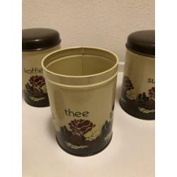 Vintage Brabantia blikken ( 3 stuks) : mooie set